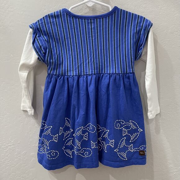 Tea Collection Ravens Layered Sleeve Baby Dress - Picture 5 of 9